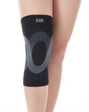 Triplicated Lining Compression Knee Sleeve Brace For Running, Injury Recovery, and Joint Pain Relief - Breathable Knee Support Bandage (Small/ Medium/ Large) - Black