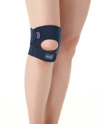 Knee Support Brace With Open Patella Pad Support For Protection Against Tissue Adjustable Knee Support For Running & Sports - Blue