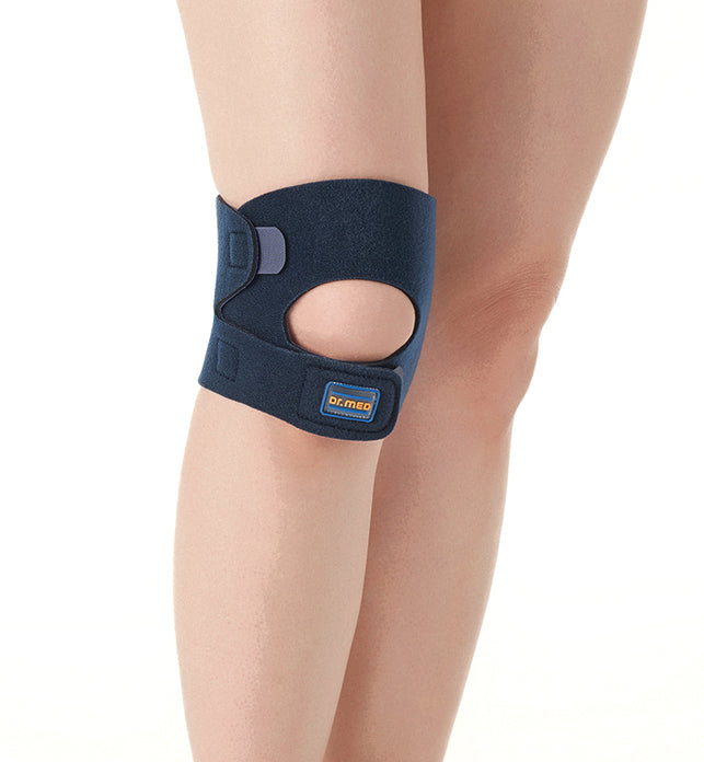 Knee Support Brace With Open Patella Pad Support For Protection Against Tissue Adjustable Knee Support For Running & Sports - Blue