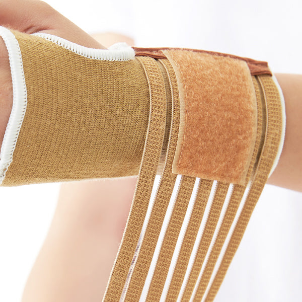 Elasic Wrist Brace with Adjustable Wrap & Wrist Compression Sleeve for Support - Helpful, Easy & Simple Wear