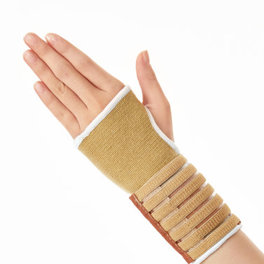 Elasic Wrist Brace with Adjustable Wrap & Wrist Compression Sleeve for Support - Helpful, Easy & Simple Wear