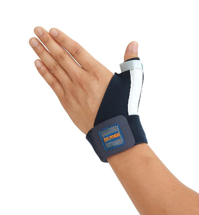 Wrist Thumb Splint Bilateral Design for Fitting Left or Right - Wrist Braces & Supports With Adjustable Compression by Velcro Straps