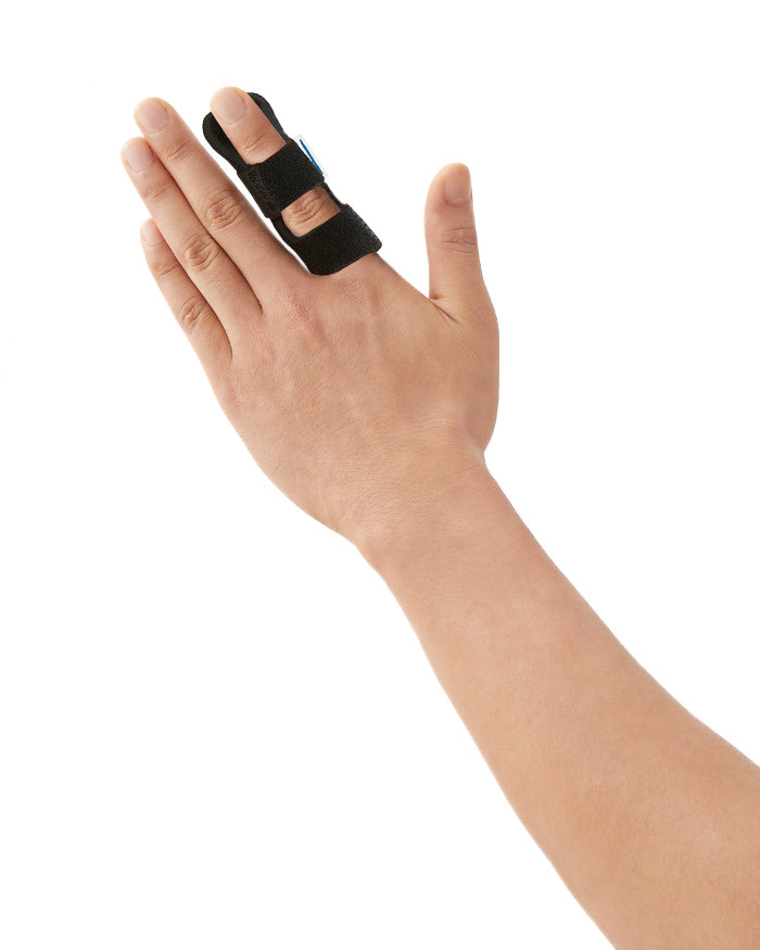Finger Splint - Applicable to All Fingers - Best for Slight Distortions, Sprains & Strains in the Finger & Offers Adjustable Compression