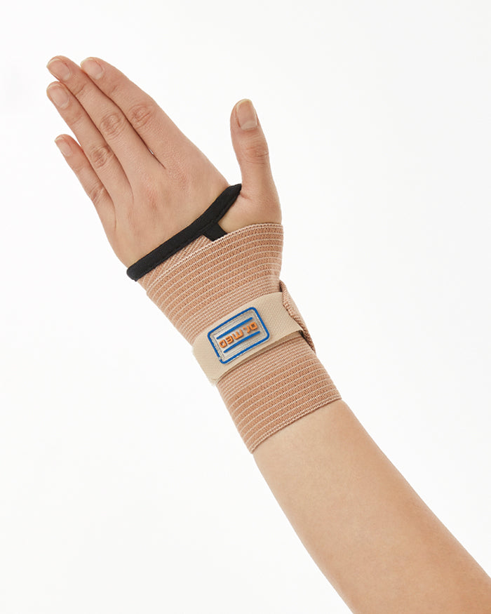 Dr. Med Elastic Wrist Wrap for Carpal Tunnel Pain | Wrist Compression Sleeve for Tendonitis, Bursitis, Osteoarthritis Slight distortions, Sprains & Strains in the wrist