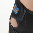 Short Medical Knee Brace With Side Hinges For Soft Tissue Support Post Operation & Surgeries Neoprene Knee Sleeve - Black