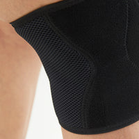 Short Medical Knee Brace With Side Hinges For Soft Tissue Support Post Operation & Surgeries Neoprene Knee Sleeve - Black