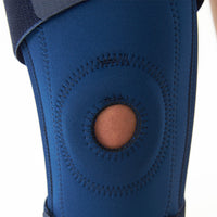 Medical Knee Brace Support With Side Spring Stabilizer For Protection Against Tissue - Adjustable Knee Brace For Cycling, Running & Sports