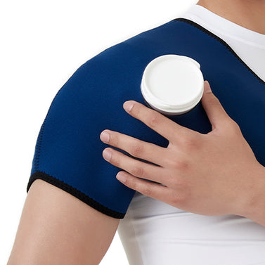 Dr. Med Ice Pack For Shoulder Pain, Ice Compression Wrap for Knee Injuries, Muscle pain, Sprain, Swelling & Meniscus Tear. Knee Brace for Joint Pain, Bursitis Arthritis Knee Pain Relief.