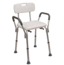 High Quality - Lightweight Shower Bath Chair For Seniors Anti Slip Back Support Portable Bath Seat For Elderly Disable Handicapped & Injured People - Adjustable Height Mobility Aid