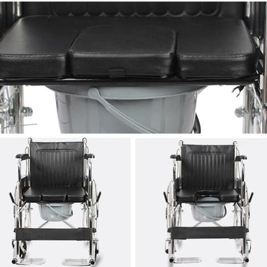 Portable Steel Commode Seat Chair For Senior Adjustable Toilet Chair With Bucket Mobility Aid For Seniors