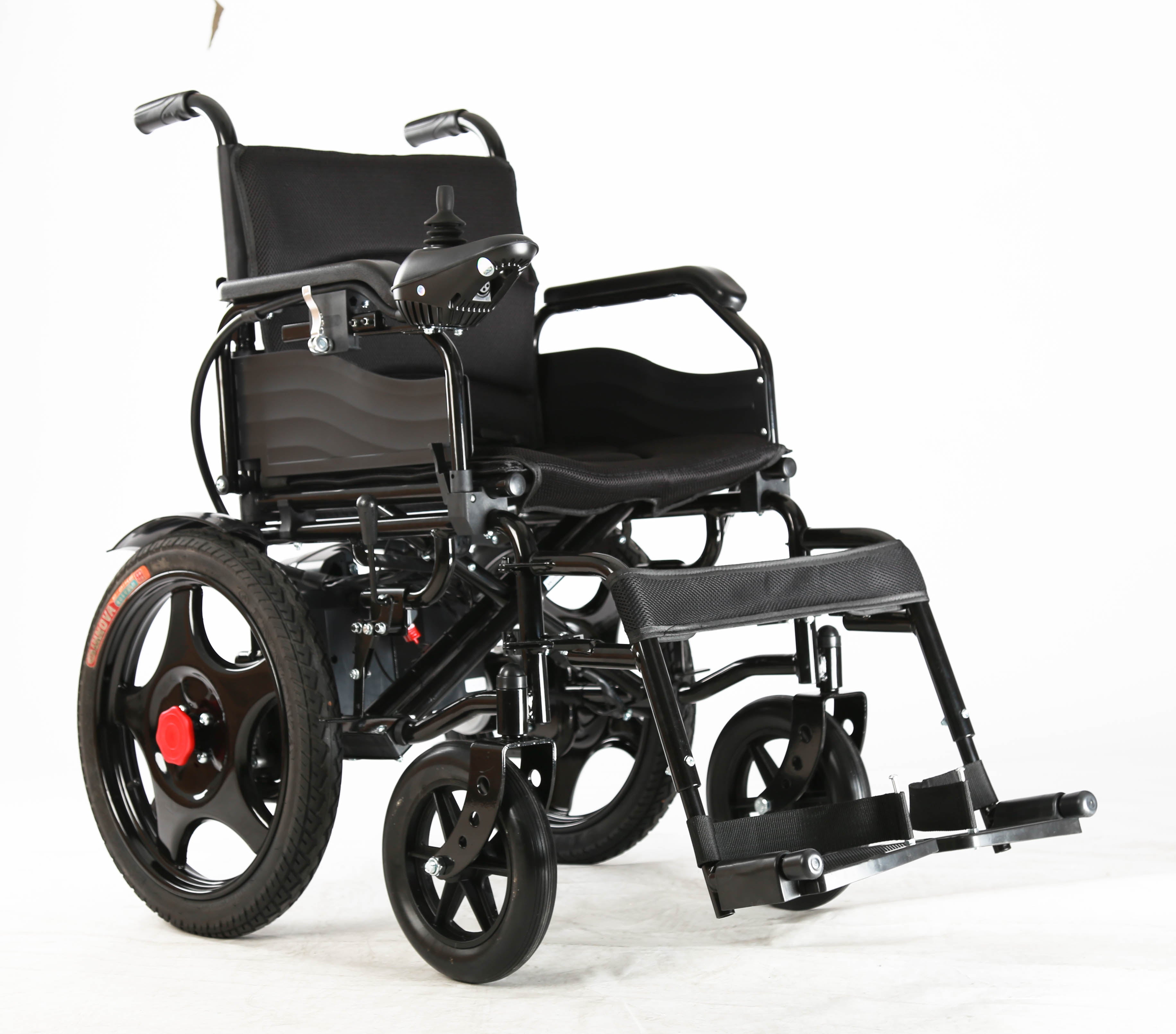 Electric Wheelchair With Folding Frame Safe Electric Wheelchair With Long Range Portable And Comfortable Mobility Aid For Elder, Seniors & Disabled People