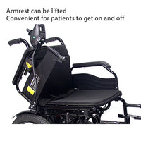 Electric Wheelchair With Folding Frame Safe Electric Wheelchair With Long Range Portable And Comfortable Mobility Aid For Elder, Seniors & Disabled People