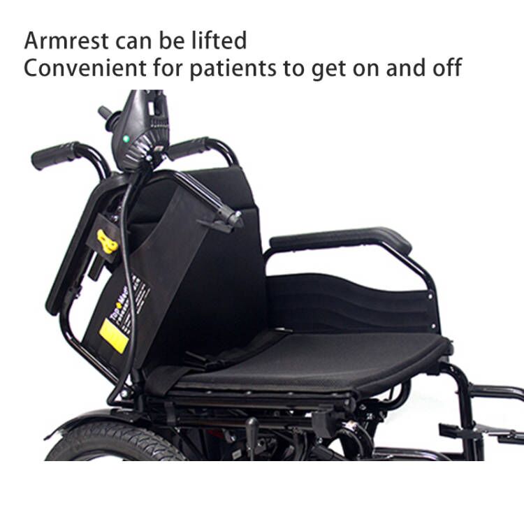 Electric Wheelchair With Folding Frame Safe Electric Wheelchair With Long Range Portable And Comfortable Mobility Aid For Elder, Seniors & Disabled People