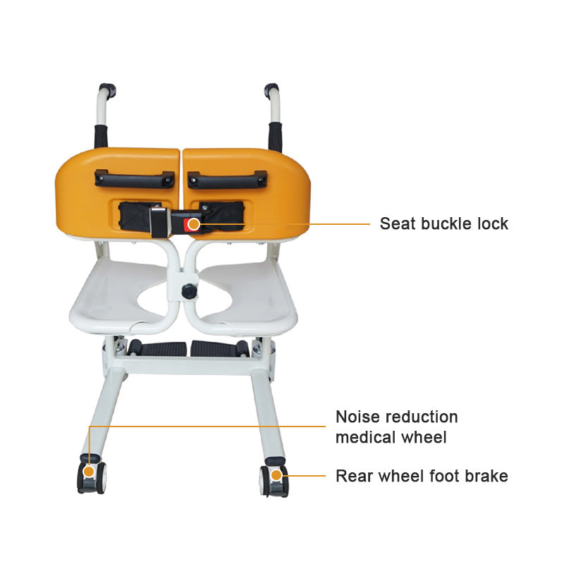 Commode chair with Mobility and Multi Functionality