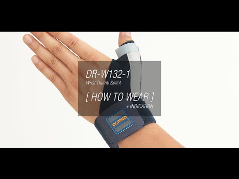 Wrist Thumb Splint Bilateral Design for Fitting Left or Right - Wrist Braces & Supports With Adjustable Compression by Velcro Straps