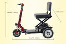 Lightweight Mobility Scooter For Adults Long Range Mobility Scooter For Seniors Adults Cushioned Seat