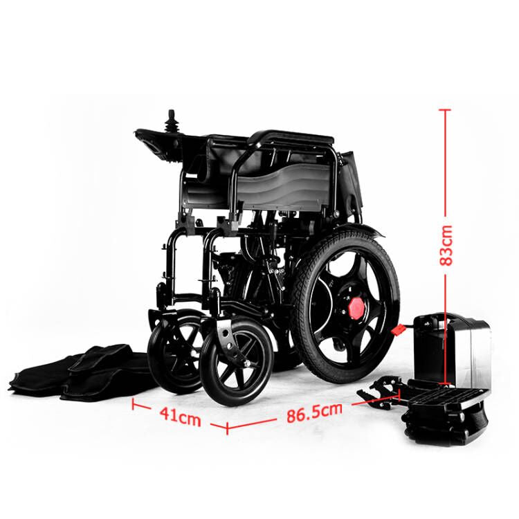 Electric Wheelchair With Folding Frame Safe Electric Wheelchair With Long Range Portable And Comfortable Mobility Aid For Elder, Seniors & Disabled People